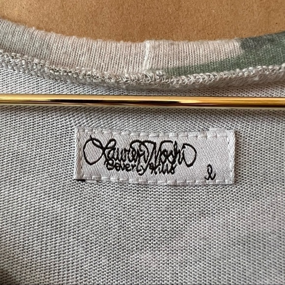 Lauren Moshi | Simone Love More Rose Camo Crew Neck Pullover Sweatshirt Size L - Picture 3 of 11